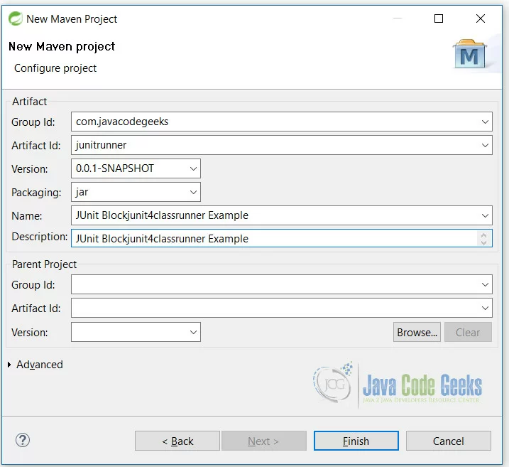 JUnit BlockJUnit4ClassRunner Example Setup 2