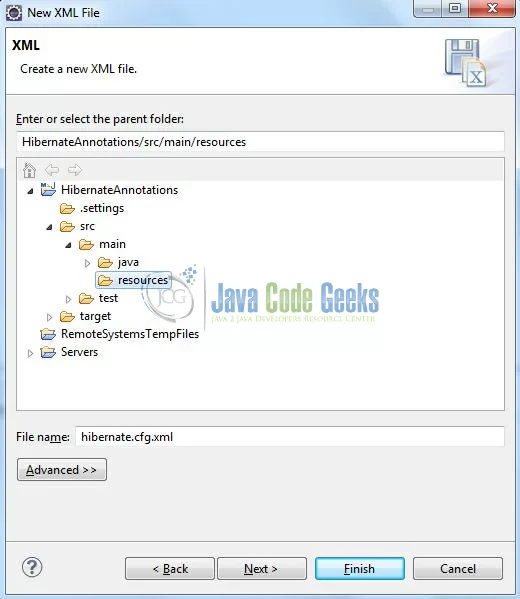 Fig. 15: Hibernate Configuration File (hibernate.cfg.xml)