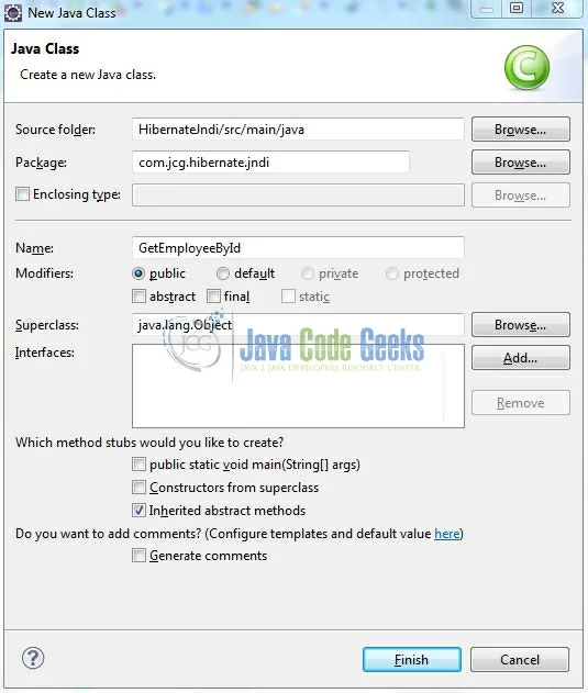 Fig. 15: Java Class (GetEmployeeById.java)