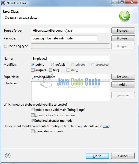 Fig. 13: Java Class (Employee.java)