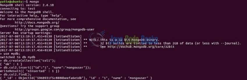 Fig. 6: MongoDB Implementation