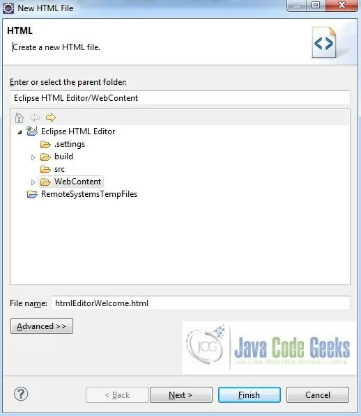 Fig. 17: HTML File Creation