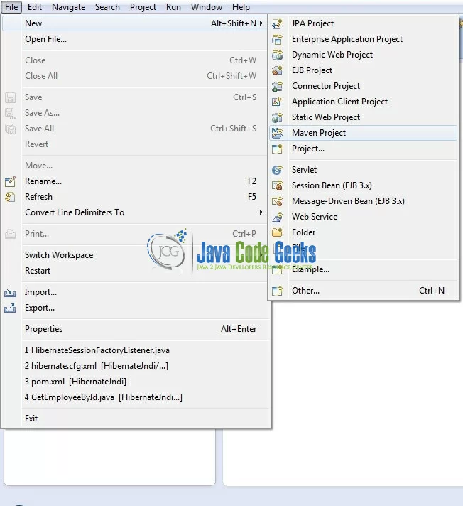 Fig. 5: Create Maven Project