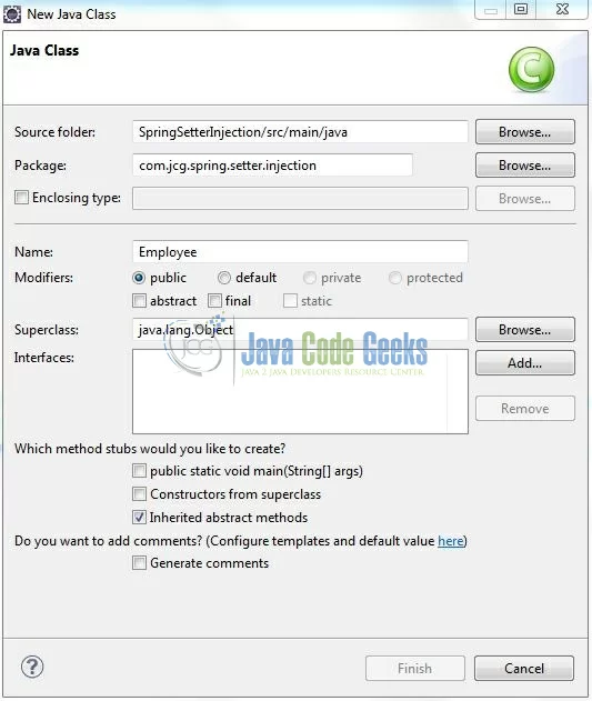 Fig. 12: Java Class (Employee.java)
