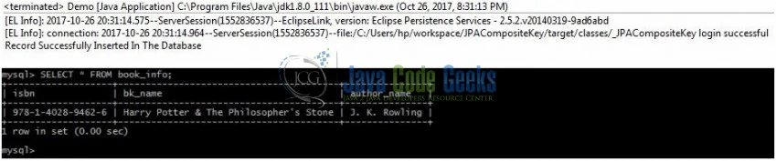 Fig. 13: Application Output