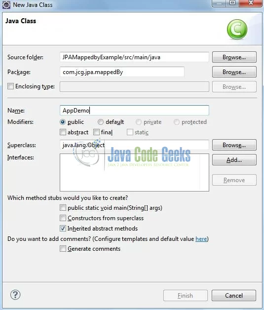 Fig. 11: Java Class (AppDemo.java)