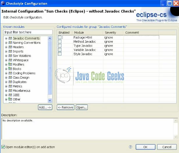 Fig. 7: Configuration Selection