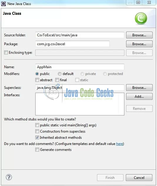 Fig. 9: Java Class (AppMain.java)