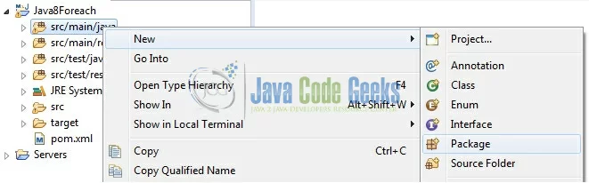 Fig. 5: Java Package Creation