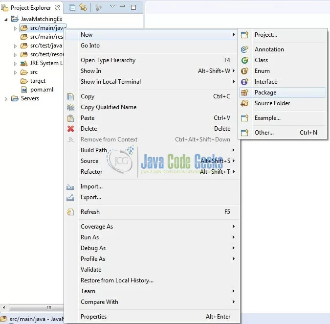 Fig. 5: Java Package Creation