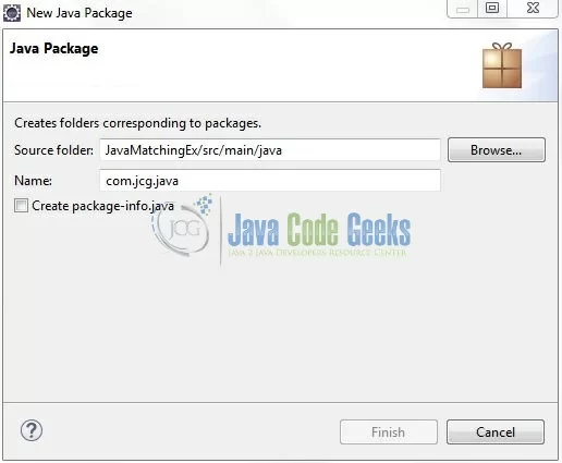 Fig. 6: Java Package Name (com.jcg.java)