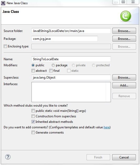 Fig. 8: Java Class (StringToLocalDate.java)