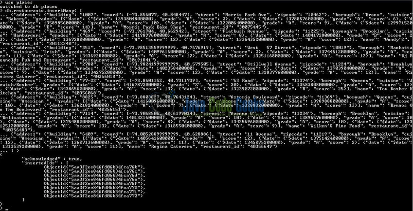 Fig. 4: Database & Collection creation