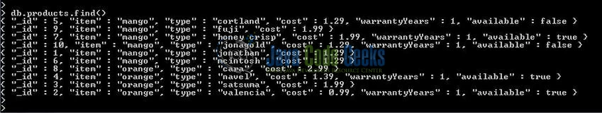 Fig. 5: Mongo database & collection