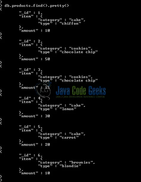 Fig. 5: Mongo database & collection