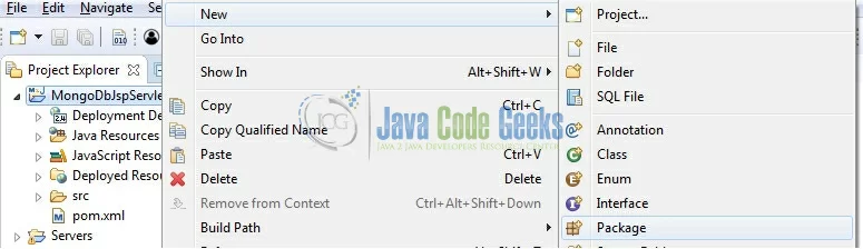 Fig. 7: Java Package Creation