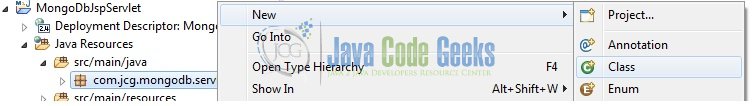 Fig. 9: Java Class Creation