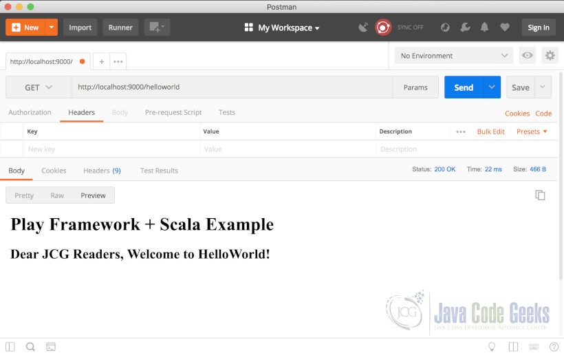 Play Framework Hello World - HelloWorld With Web Browser