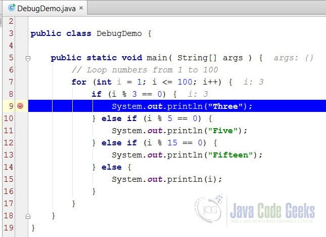IntelliJ IDEA Debug Java Application - Suspended execution at the breakpoint