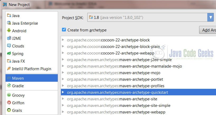 IntelliJ IDEA Remove Project - new project from Maven quickstart archetype