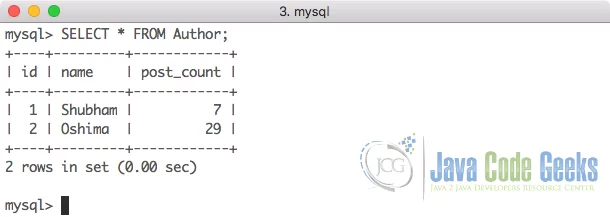 MySQL Command Line - Show all records