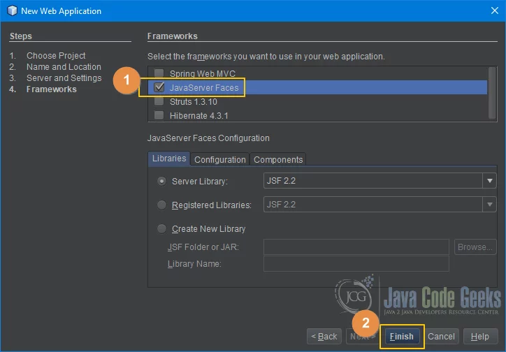JBoss WildFly NetBeans - Frameworks