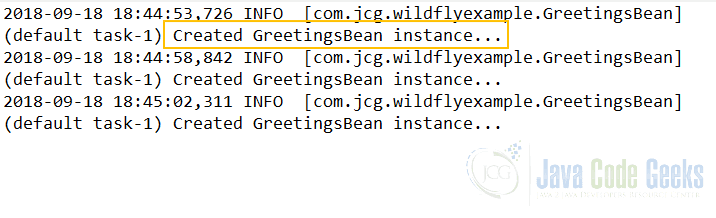 JBoss WildfFly Logging Configuration - WildFly log file contents
