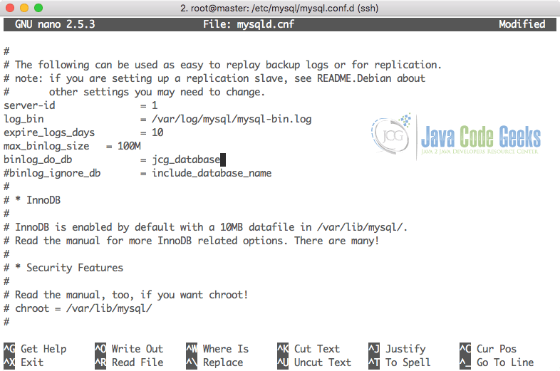 MySQL Replication - Updated config file