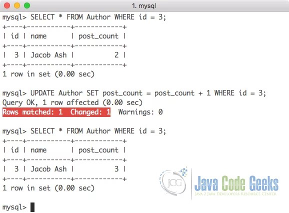 MySQL Command Line - SQL increment value by one