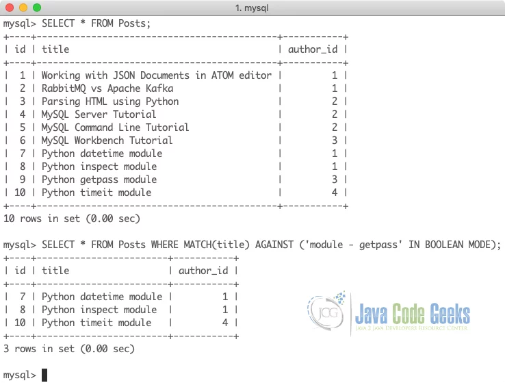 MySQL Full-text Search - MySQL exclude terms from match using boolean Mode