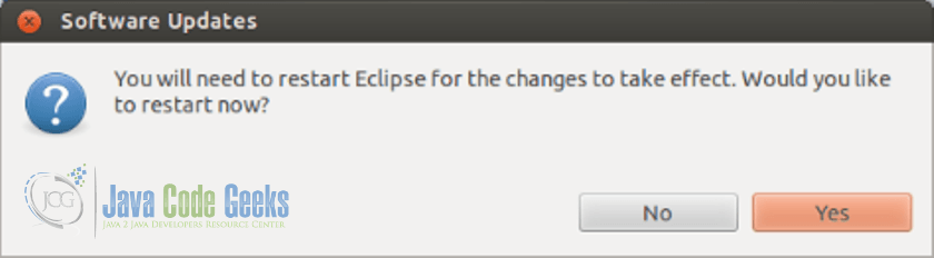 Eclipse IDE Yocto Plugin - restart Eclipse so that the changes take effect