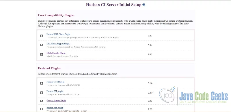 Gradle Hudson - Hudson CI Index