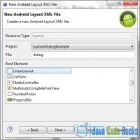 Android Custom Dialog Example