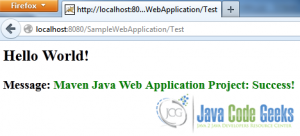 sample web project in java