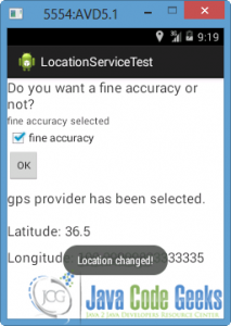 Android locationlistener onlocationchanged не работает