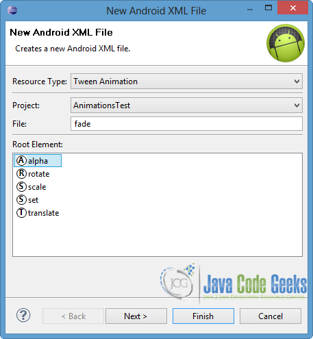 Android Animation Example - Examples Java Code Geeks - 2023