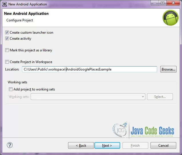 Figure 12. Create Activity