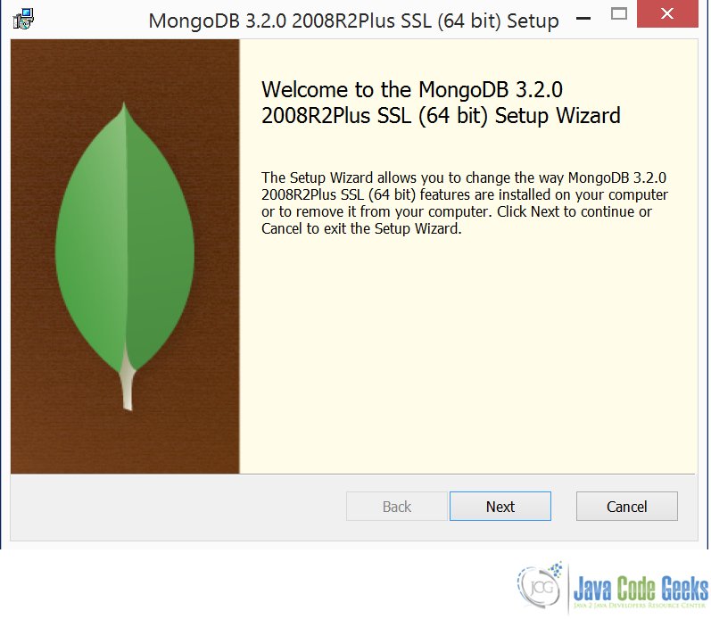 Fig 1 : MongoDB installation