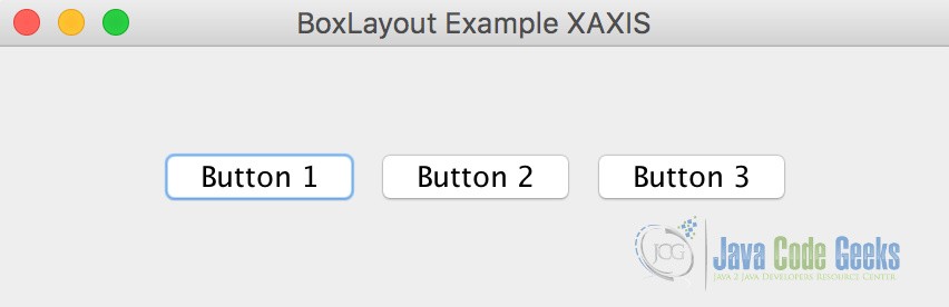 BoxLayout Example on XAXIS