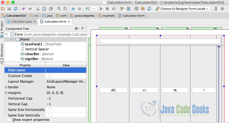 Intellij Gui Designer Example Examples Java Code Geeks 2019