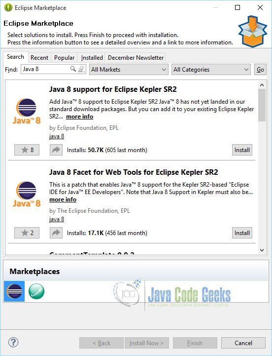 how to install eclipse plugin from marketplace