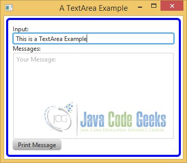 A JavaFX TextArea Example