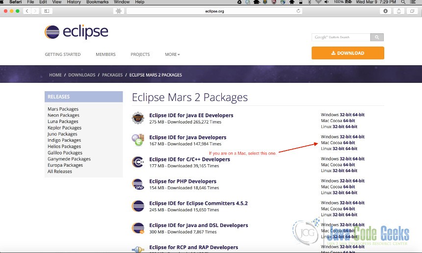 download eclipse for java