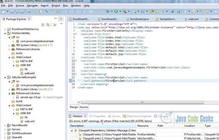 sample web project in java