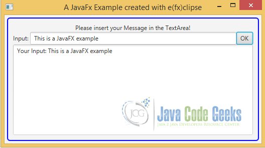 JavaFX Applications - A simple JavaFX Example created with the e(fx)clipse IDE