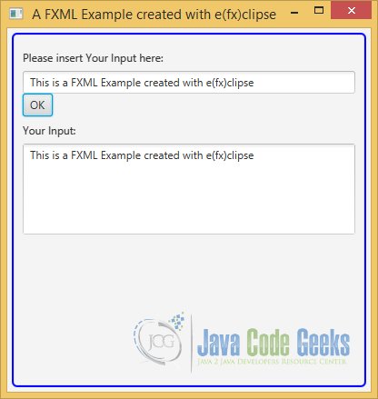 JavaFX Applications - A JavaFX FXML Example created with the e(fx)clipse IDE