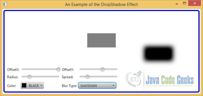 A DropShadow Effect Example