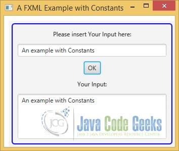 A JavaFX FXML Example with Constants