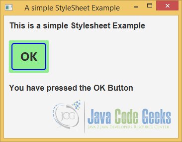 A JavaFX CSS StyleSheet Example