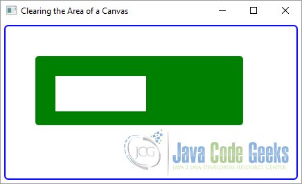 Clearing an Area on a JavaFX Canvas